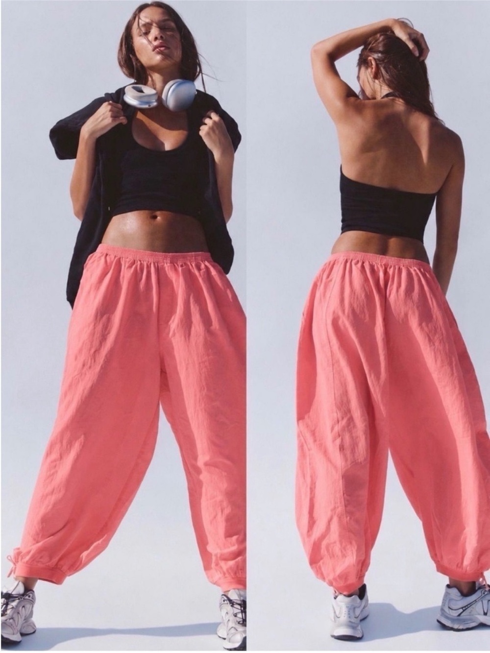 NWT Free People Movement
Parachute Pants in Neon Pink Size Small